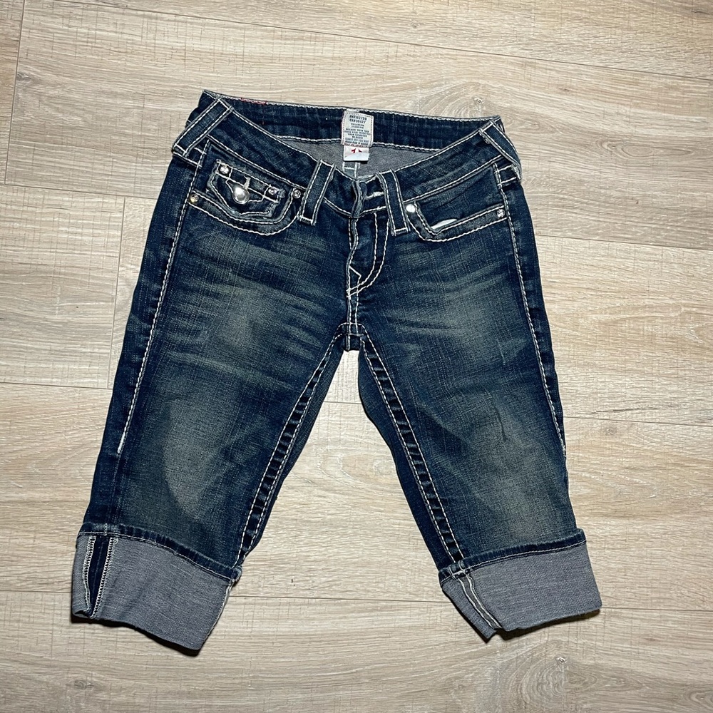 True religion cuffed shorts